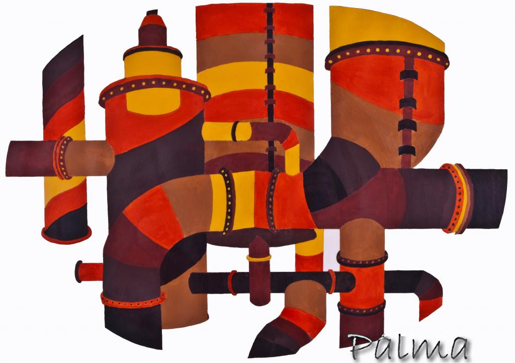 Olaj, akvarell papír, 50cm x 70cm