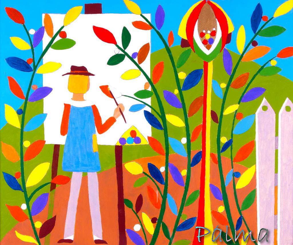 Olaj, akvarell papír, 50cm x 60cm