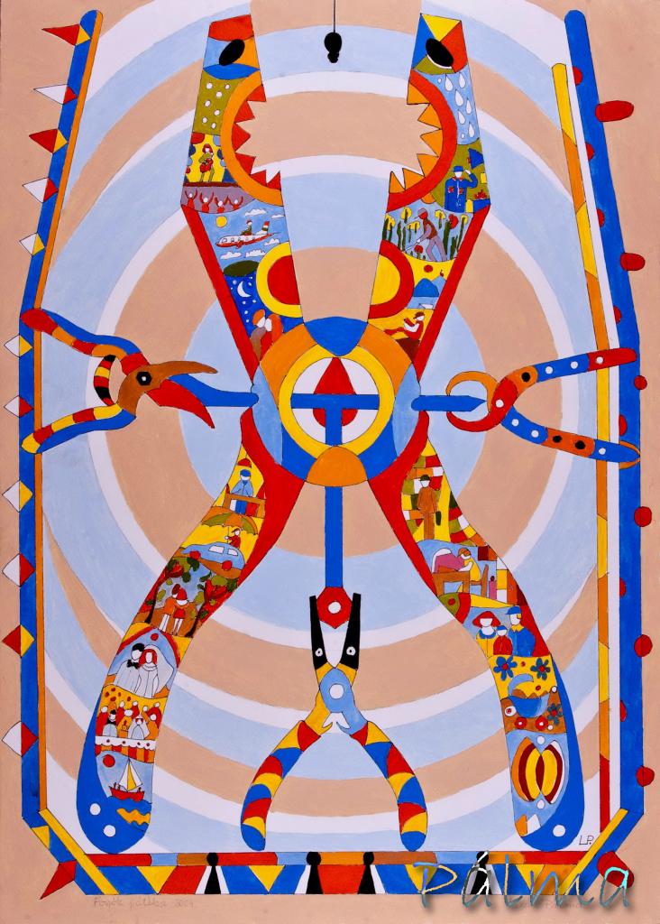 Olaj, akvarell papír, 70cm x 50cm