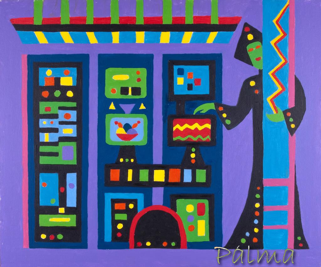 Olaj, farost, 50cm x 60cm