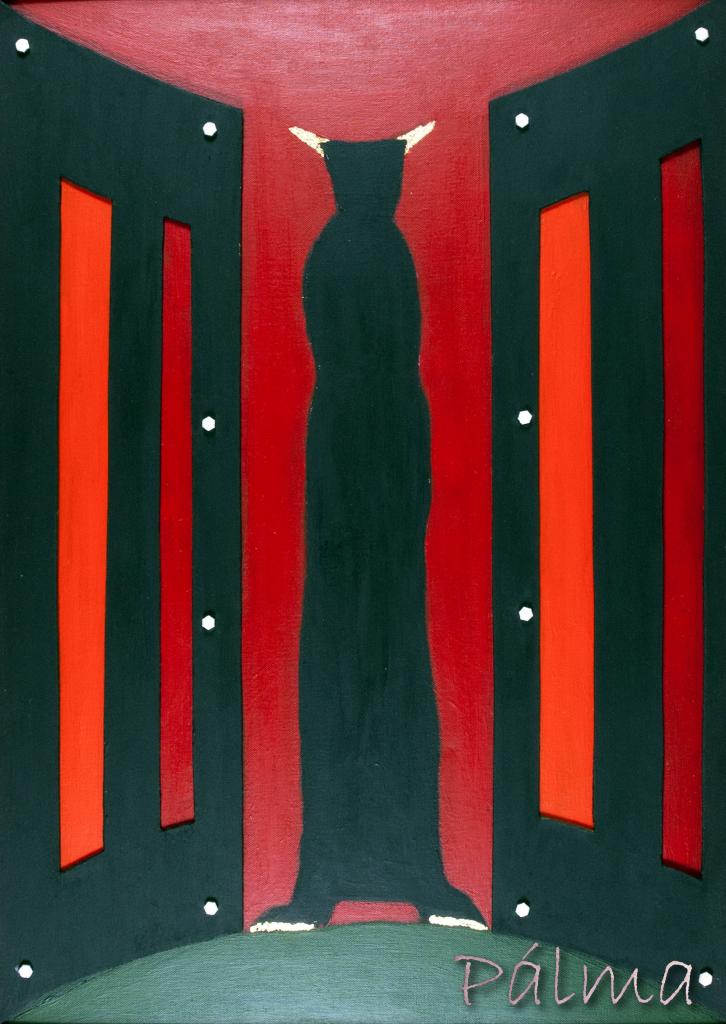 Olaj, farost, 70cm x 50cm