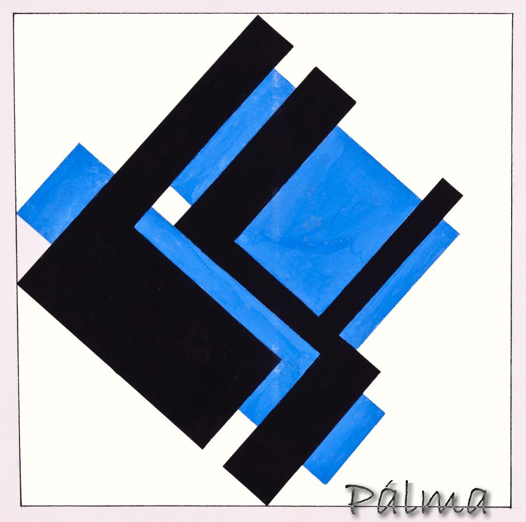 Tempera, akvarell papír, 30cm x 30cm