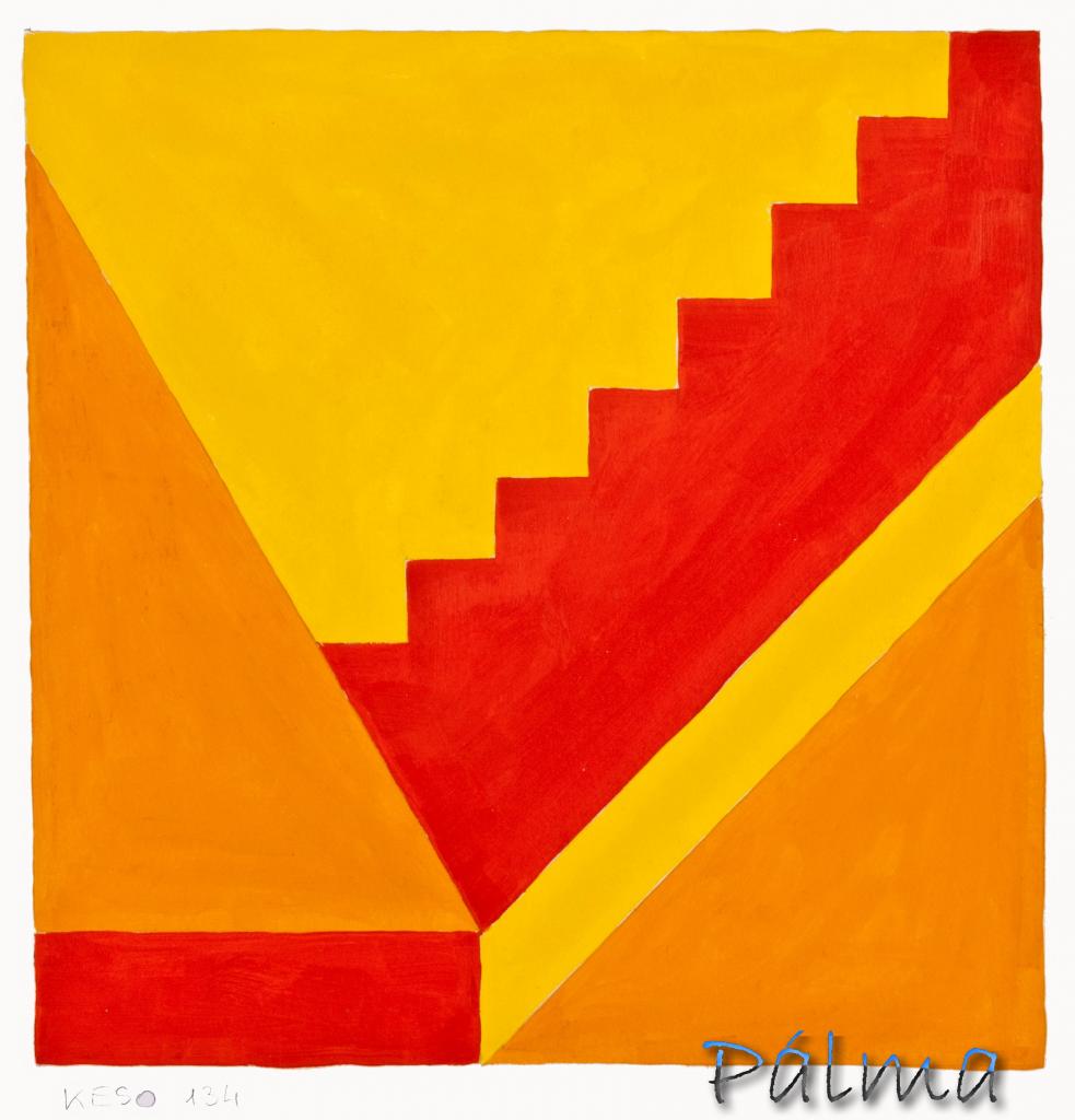 Tempera, akvarell papír, 30cm x 30cm