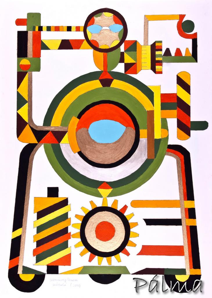 Olaj, akvarell papír, 70cm x 50cm