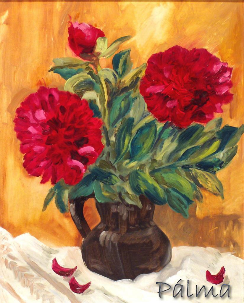 Olaj, farost, 50cm x 39cm