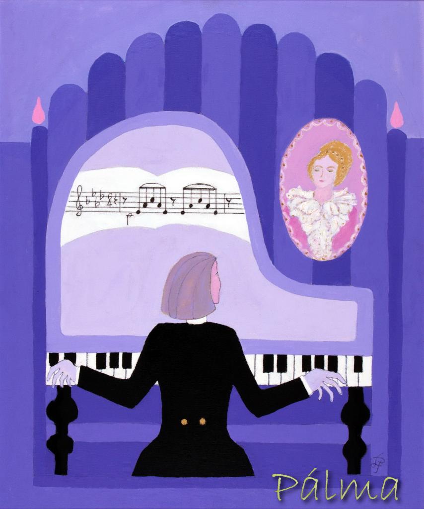 Olaj, farost, 60cm x 50cm