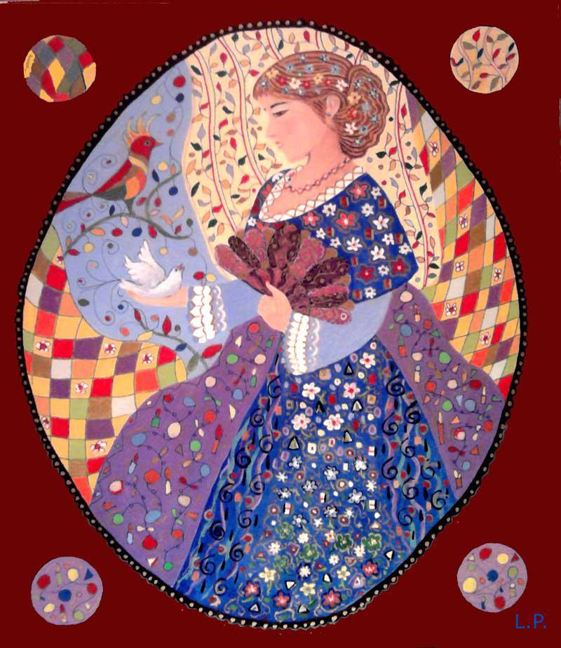 Olaj, farost, 60cm x 50cm