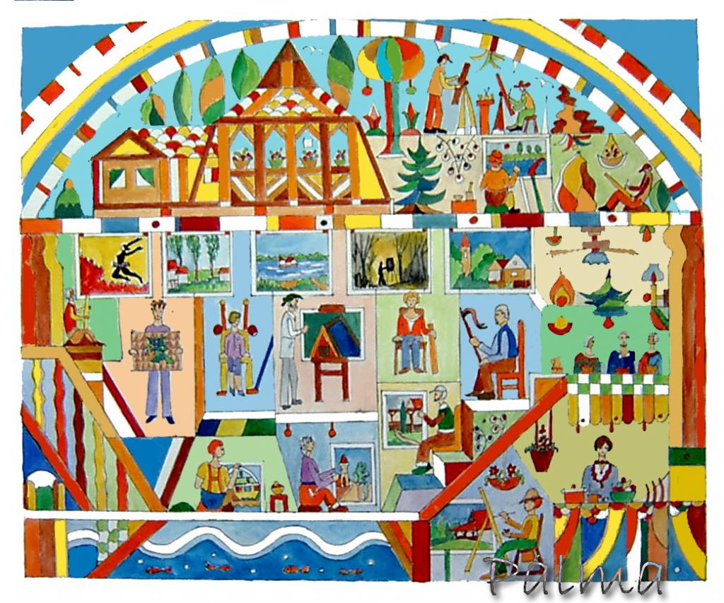 Olaj, akvarell papír, 50cm x 60cm