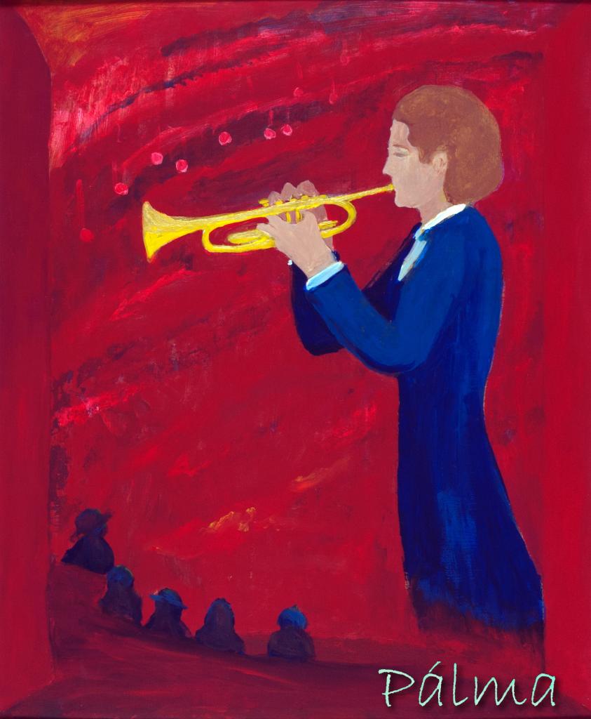 Akril, farost, 60cm x 50cm