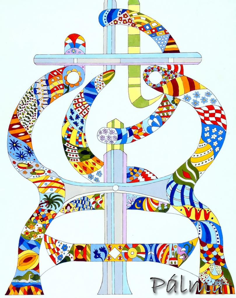 Olaj, akvarell papír, 70cm x 50cm