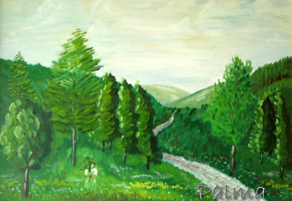 Olaj, farost, 50cm x 70cm