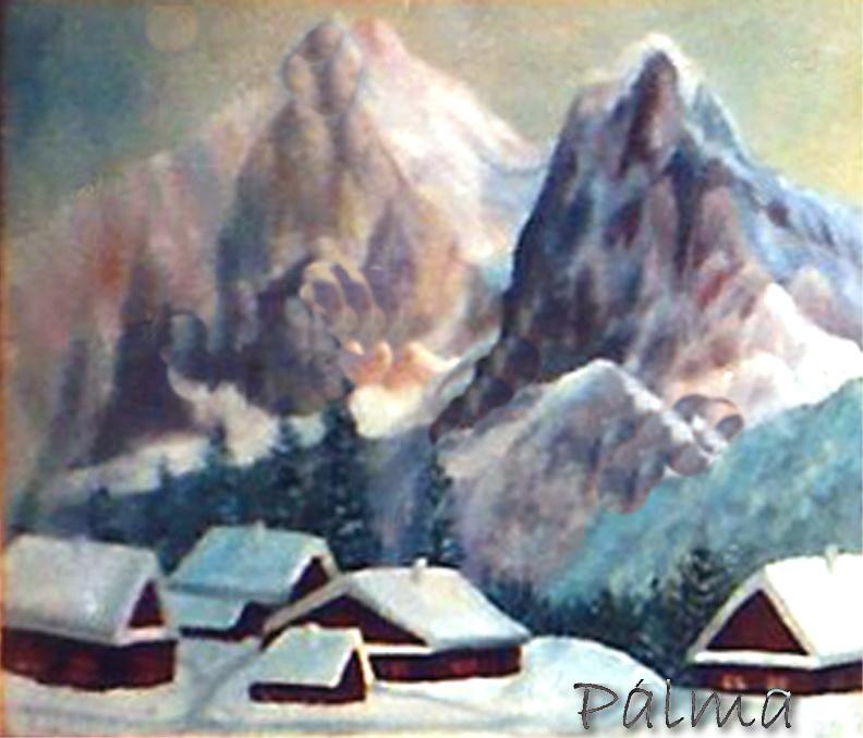 Olaj, farost, 50cm x 60cm