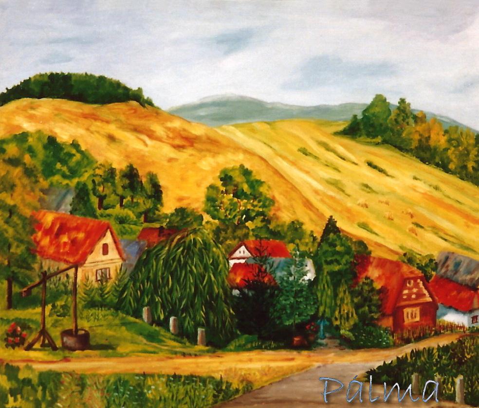 Olaj, farost, 40cm x 50cm