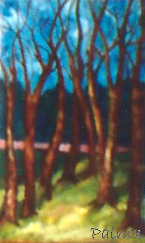 Olaj, farost, 60cm x 40cm